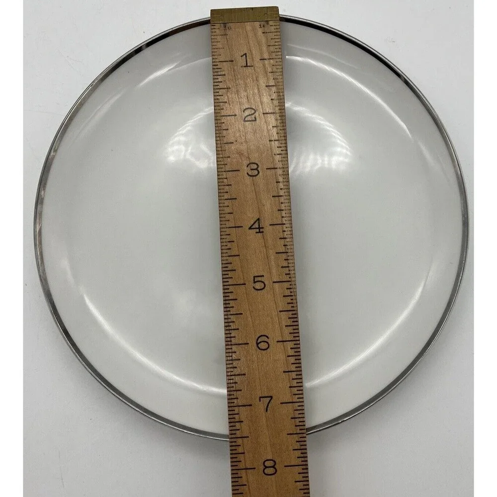 2 Vtg Harmony House Fine China Moderne 3545 Salad Lunch 7.5” Plate